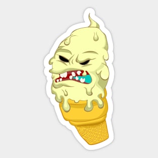 Ghost Ice Cream Sticker